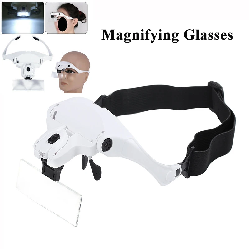 Eyelash Extension LED Light Magnifying Spec Glasses Hands Free Magnifier with Multiples Adjustable Lenses Tools For Reading
Eyelash Extension LED Light Magnifying Spec Glasses Hands Free Magnifier with Multiples Adjustable Lenses Tools For Reading