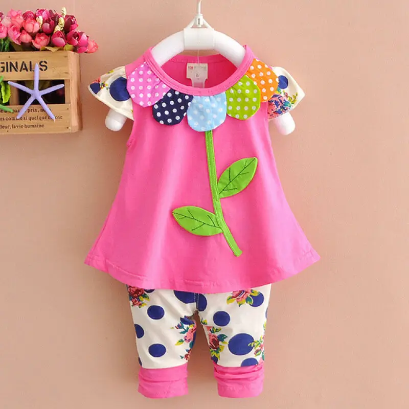 2pcs Baby Enfants Filles Vetements En Cotton Short Sleeve Tenues Haut + Pantalon Court Tournesols
2pcs Baby Enfants Filles Vetements En Cotton Short Sleeve Tenues Haut + Pantalon Court Tournesols