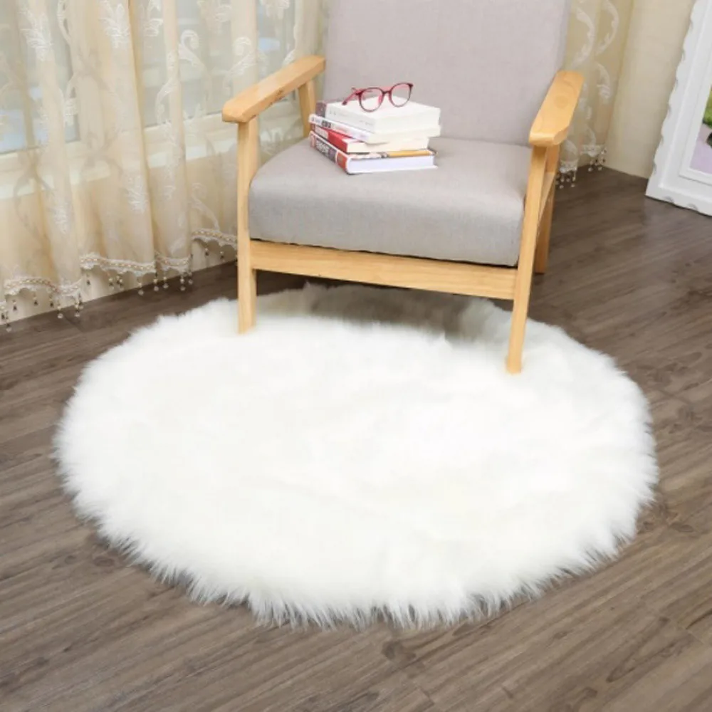 Round Soft Faux Sheepskin Fur Area Rugs Bedroom Living Room Floor Shaggy Plush Carpet Bubble Kiss Fluffy Round Rug Carpets
Round Soft Faux Sheepskin Fur Area Rugs Bedroom Living Room Floor Shaggy Plush Carpet Bubble Kiss Fluffy Round Rug Carpets