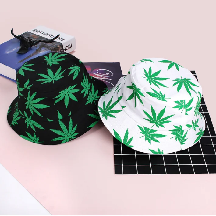Хип-хоп кепка кленовый лист Панама шляпа для женщин и мужчин пара летних