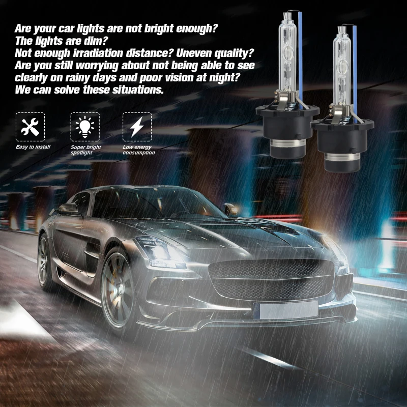 2PCS Xenon D1S D2s D3S D4s 35W Xenon Standard HeadLamp 4300k 6000k 8000k Bulb Headlight Xenon Headlight Bulb Accessories
2PCS Xenon D1S D2s D3S D4s 35W Xenon Standard HeadLamp 4300k 6000k 8000k Bulb Headlight Xenon Headlight Bulb Accessories