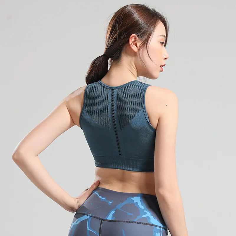 Женская спортивная одежда, спортивный бюстгальтер для занятий йогой, дышащее нижнее белье, бесшовный топ без косточек для занятий фитнесом ... 
Женская спортивная одежда, спортивный бюстгальтер для занятий йогой, дышащее нижнее белье, бесшовный топ без косточек для занятий фитнесом ...