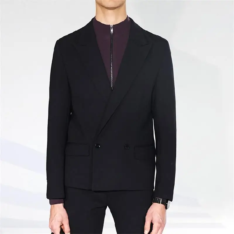 Men's Casual Suit Jacket Spring New Lapel Business Gentleman British Double Breasted Large Size Fashion Slim Quality Men's Wear
Men's Casual Suit Jacket Spring New Lapel Business Gentleman British Double Breasted Large Size Fashion Slim Quality Men's Wear