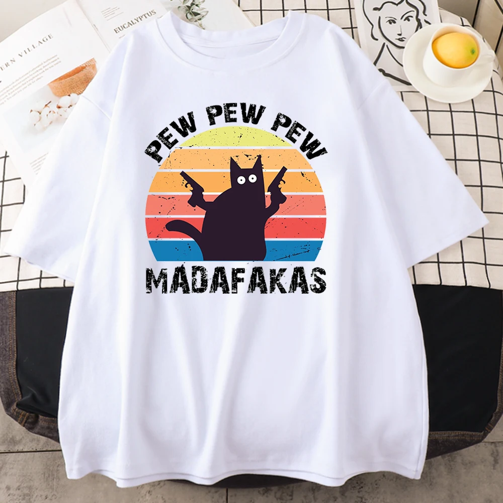 Футболка Pew Madafakas мужская с забавными кошками, Ретро стиль, стиль хип-хоп, повседневная одежда, большие размеры
Футболка Pew Madafakas мужская с забавными кошками, Ретро стиль, стиль хип-хоп, повседневная одежда, большие размеры