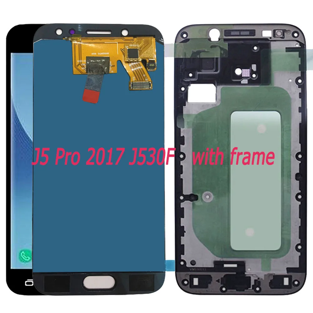 SZHAIYU J530 ЖК экран для SAMSUNG J5 Pro 2017 J530F SM сенсорный дигитайзер дисплей с рамкой|Экраны
