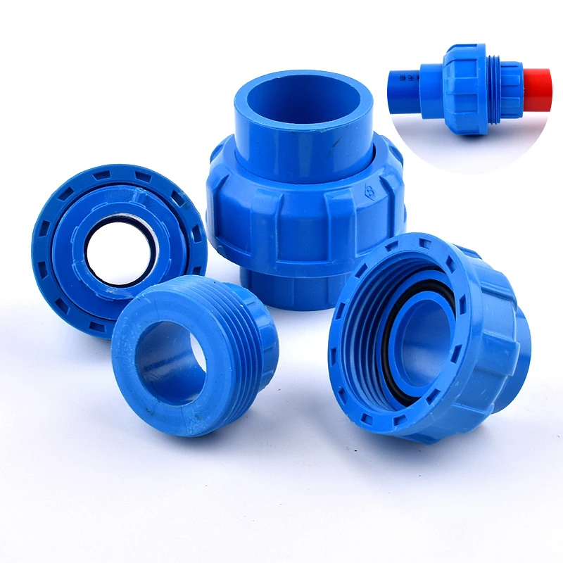 1Pc 20 25 32 40 50mm ID Quality Thickening Blue PVC Union Joint PVC Pipe Connector For Irrigation Garden Hydroponic System
1Pc 20 25 32 40 50mm ID Quality Thickening Blue PVC Union Joint PVC Pipe Connector For Irrigation Garden Hydroponic System