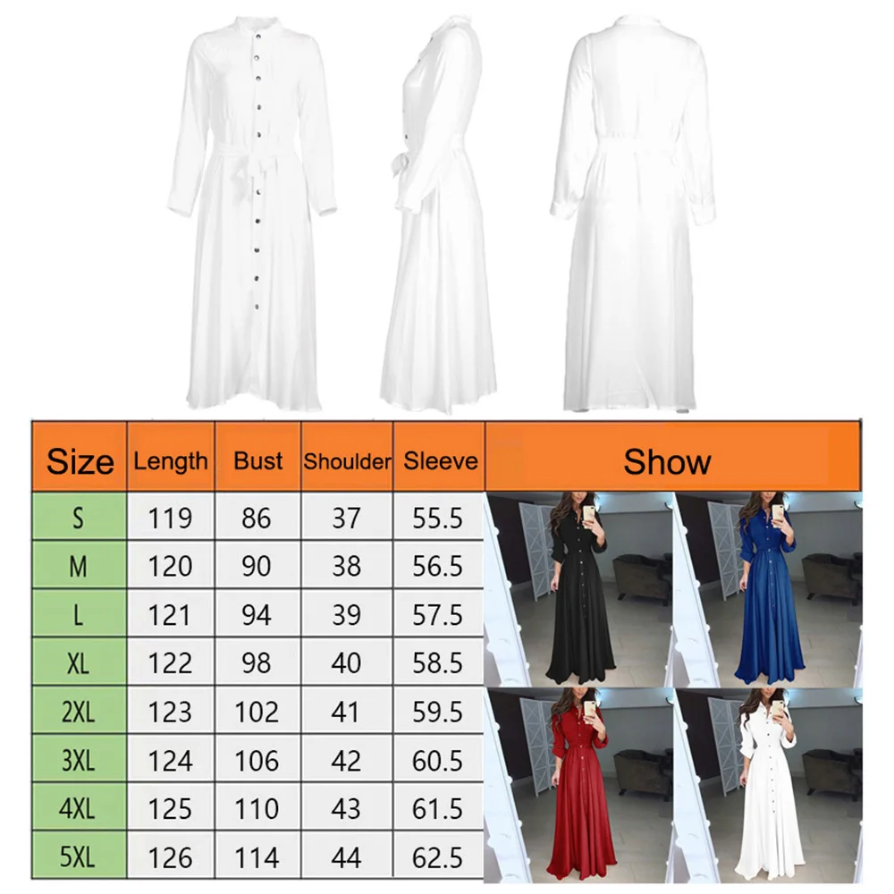 2019 Shirt Dress Long Sleeve Split Dresses Belt For Women Button Down Casual
2019 Shirt Dress Long Sleeve Split Dresses Belt For Women Button Down Casual