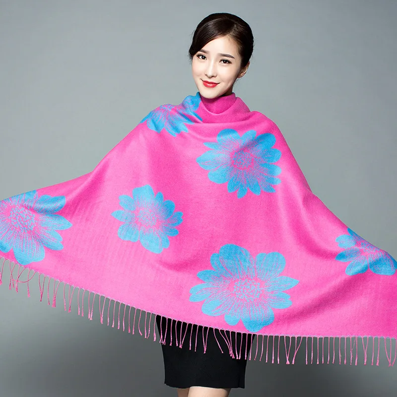 Fashion Ladies Flower Printed Cashmere Warm Winter Wraps Scarf Shawls Female Pashmina Scarf Big Size 135*135cm
Fashion Ladies Flower Printed Cashmere Warm Winter Wraps Scarf Shawls Female Pashmina Scarf Big Size 135*135cm
