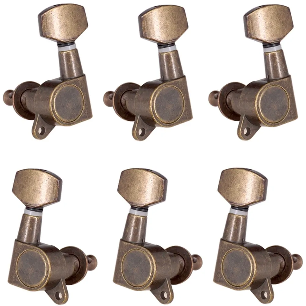 6PCS Guitar Tuning Nail Tuner Head Guitar Parts 3R+3L Bronze Red Bronze Fully Enclosed Wooden Folk Electric Guitar Pegs Winders
6PCS Guitar Tuning Nail Tuner Head Guitar Parts 3R+3L Bronze Red Bronze Fully Enclosed Wooden Folk Electric Guitar Pegs Winders