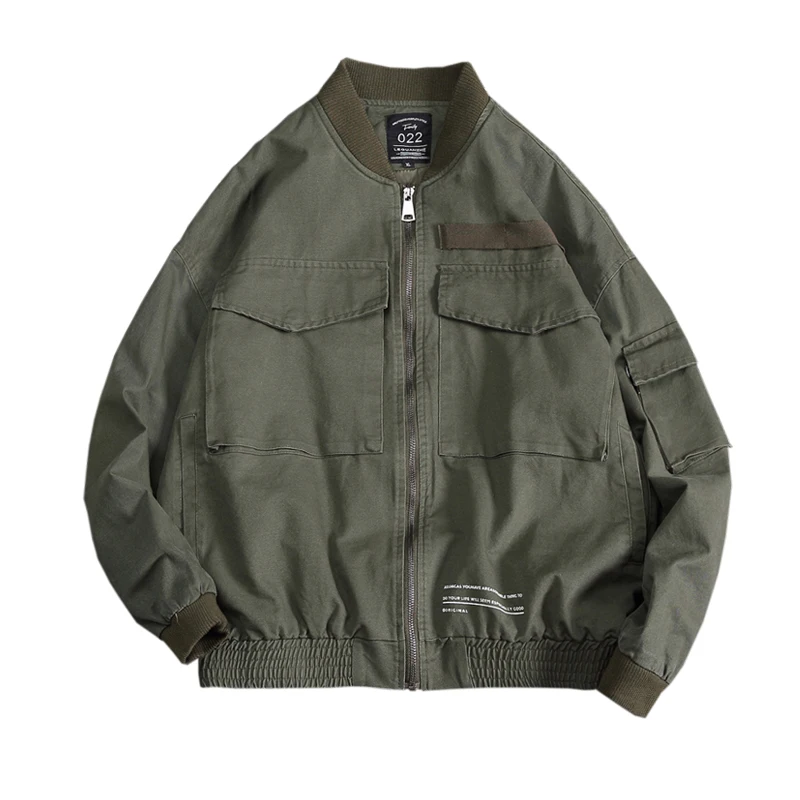 2020 autumn new men's large size jacket jacket casual zipper jacket spring baseball uniform youth personality tooling clothes
2020 autumn new men's large size jacket jacket casual zipper jacket spring baseball uniform youth personality tooling clothes