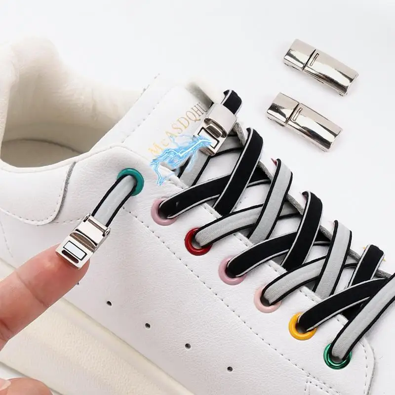 1 пара, плоские магнитные шнурки для кроссовок, без завязывания
1 пара, плоские магнитные шнурки для кроссовок, без завязывания