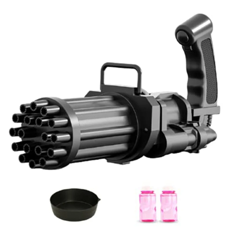 Gatling Bubble Machine Bubble Blower Bubble Maker Summer Outdoor Toys for Toddlers Kids - Party Favors for Boys Girls
Gatling Bubble Machine Bubble Blower Bubble Maker Summer Outdoor Toys for Toddlers Kids - Party Favors for Boys Girls
