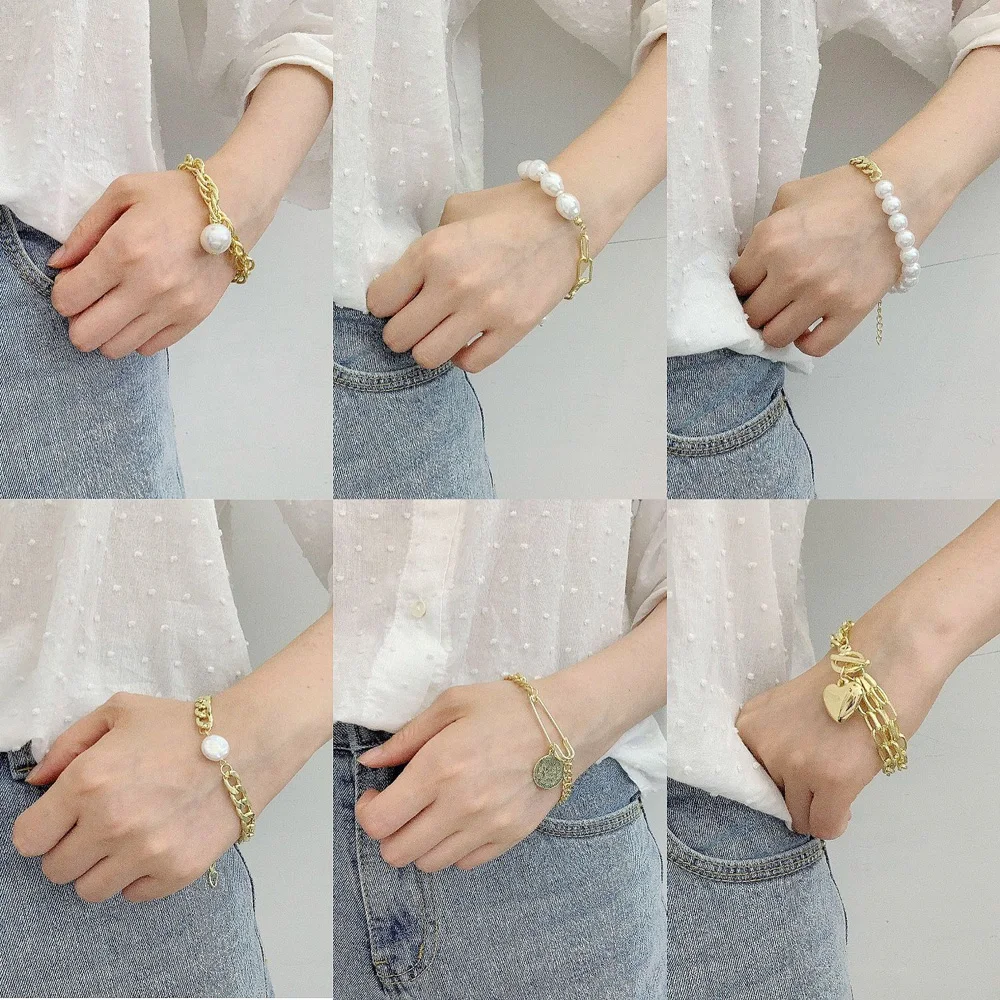 Charmsmic Pearl Chain Charm Bracelets For Women Vintage Roman European Style Luxury Jewelry Decoration Dropshipping 2021
Charmsmic Pearl Chain Charm Bracelets For Women Vintage Roman European Style Luxury Jewelry Decoration Dropshipping 2021