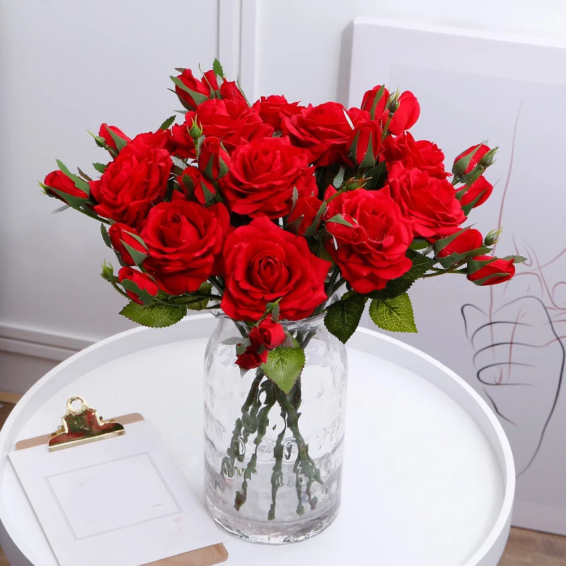 1 Pcs Artificial Rose Flowers Simulation Flannel Flowers Artificial Bouquet Home Party Wedding Decoration
1 Pcs Artificial Rose Flowers Simulation Flannel Flowers Artificial Bouquet Home Party Wedding Decoration