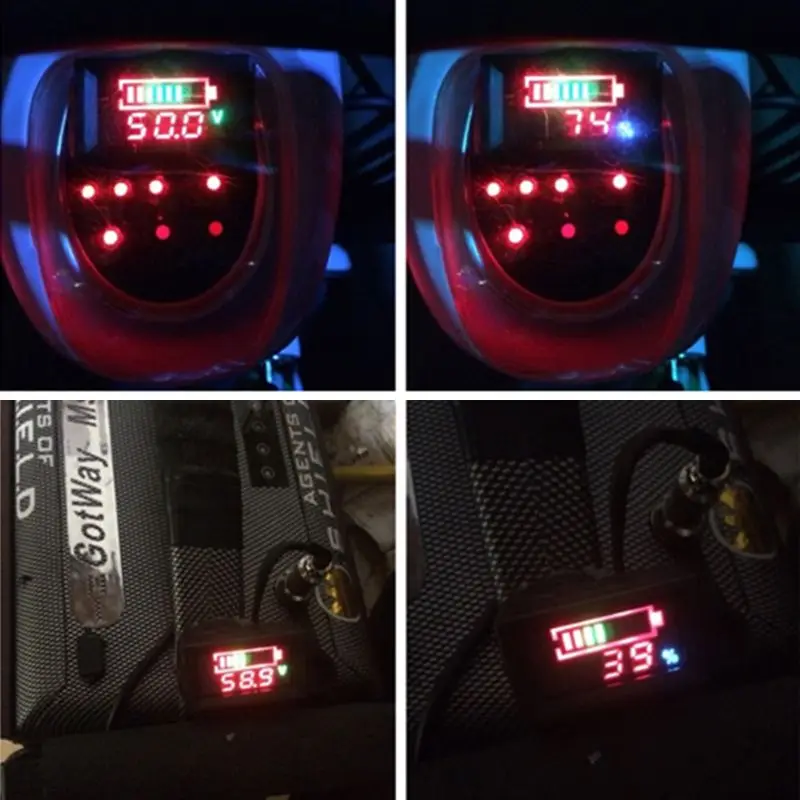 Waterproof Voltmeter Battery Capacity Indicator for Electric Scooter Bike 6-120V 87HA
Waterproof Voltmeter Battery Capacity Indicator for Electric Scooter Bike 6-120V 87HA