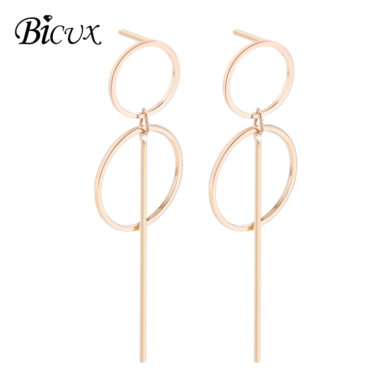 BICUX Fashion Korean Long Gold Silver Color Tassel Dangle Drop Earrings for Women Girl Round Hollow Women Earring Jewelry
BICUX Fashion Korean Long Gold Silver Color Tassel Dangle Drop Earrings for Women Girl Round Hollow Women Earring Jewelry