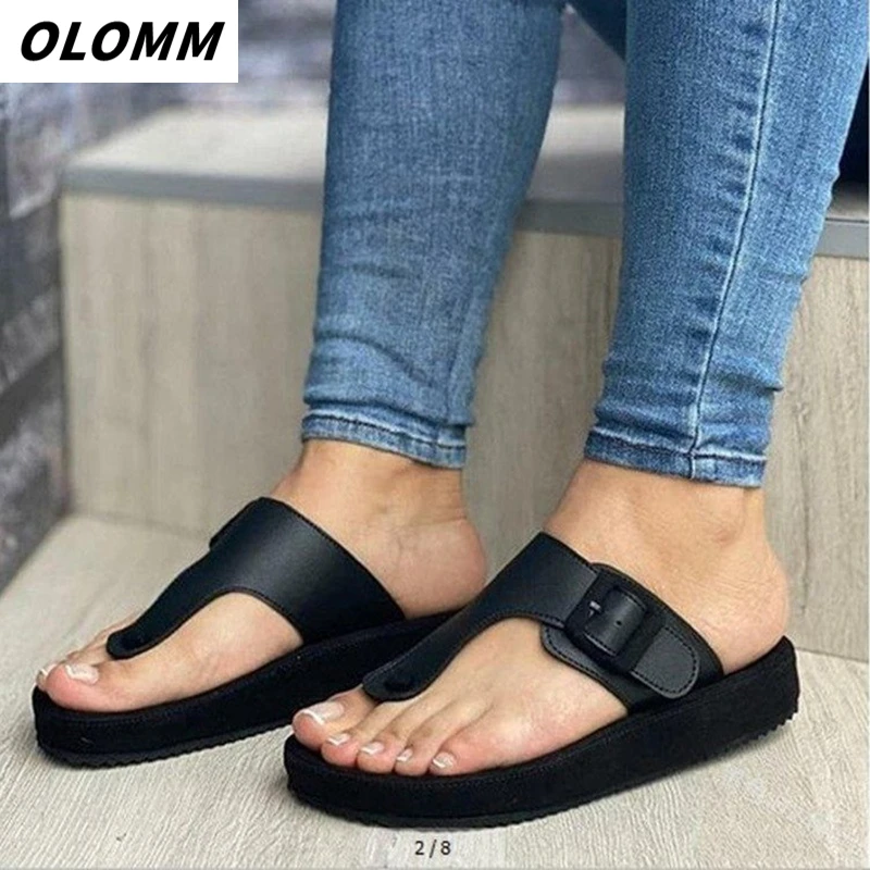 2021 Summer New Outdoor Beach Shoes Flip Flop Sandals Solid Color Fashion Gladiator Sandals Slope Heel Thick Casual Fashion Shoe
2021 Summer New Outdoor Beach Shoes Flip Flop Sandals Solid Color Fashion Gladiator Sandals Slope Heel Thick Casual Fashion Shoe