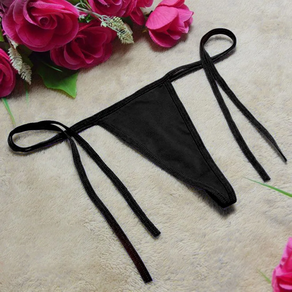 C-string женские Пикантные мини шортики нижнее белье трусики-стринги Babydoll Повязки