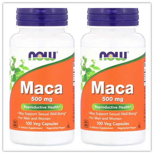 

2pcs Now Foods Maca 500 mg 100 Veg Capsules Reproductive Health Support Sexual Well-Being For Men Women FREE SHIPPING