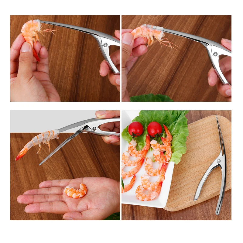 Prawn Peeler Portable Seafood Tool Stainless Steel Crab Peel Shrimp Tool Lobster Clamp Pliers Clip Pick Set Kitchen Accessories
Prawn Peeler Portable Seafood Tool Stainless Steel Crab Peel Shrimp Tool Lobster Clamp Pliers Clip Pick Set Kitchen Accessories