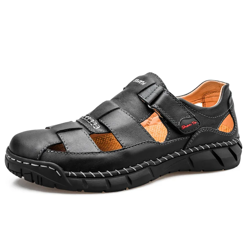 Classic Mens Sandals Summer Genuine Leather Sandals Men Outdoor Casual Lightweight Sandal Fashion Men Slipper Simple personality 
Classic Mens Sandals Summer Genuine Leather Sandals Men Outdoor Casual Lightweight Sandal Fashion Men Slipper Simple personality