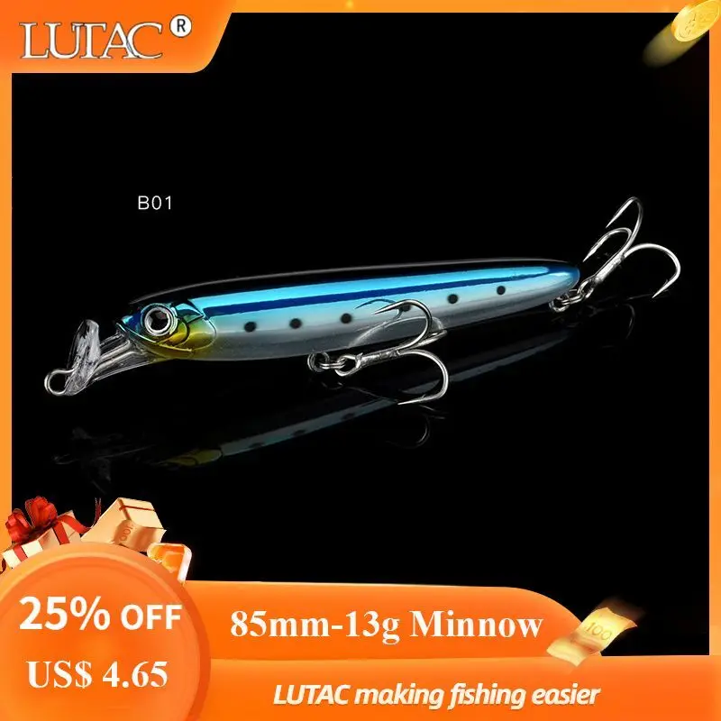 Lutac рыболовные приманки жесткие приманки Minnow медленное погружение происхождение крючок искусственные приманки 85 мм 13 г
Lutac рыболовные приманки жесткие приманки Minnow медленное погружение происхождение крючок искусственные приманки 85 мм 13 г
