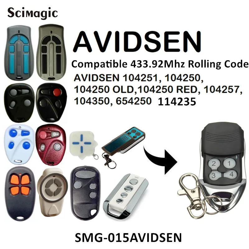 AVIDSEN 114253 104250 104251 remote 433mhz rolling code AVIDSEN 104250 OLD RED 104257 104350 654250 garage command transmitter
AVIDSEN 114253 104250 104251 remote 433mhz rolling code AVIDSEN 104250 OLD RED 104257 104350 654250 garage command transmitter