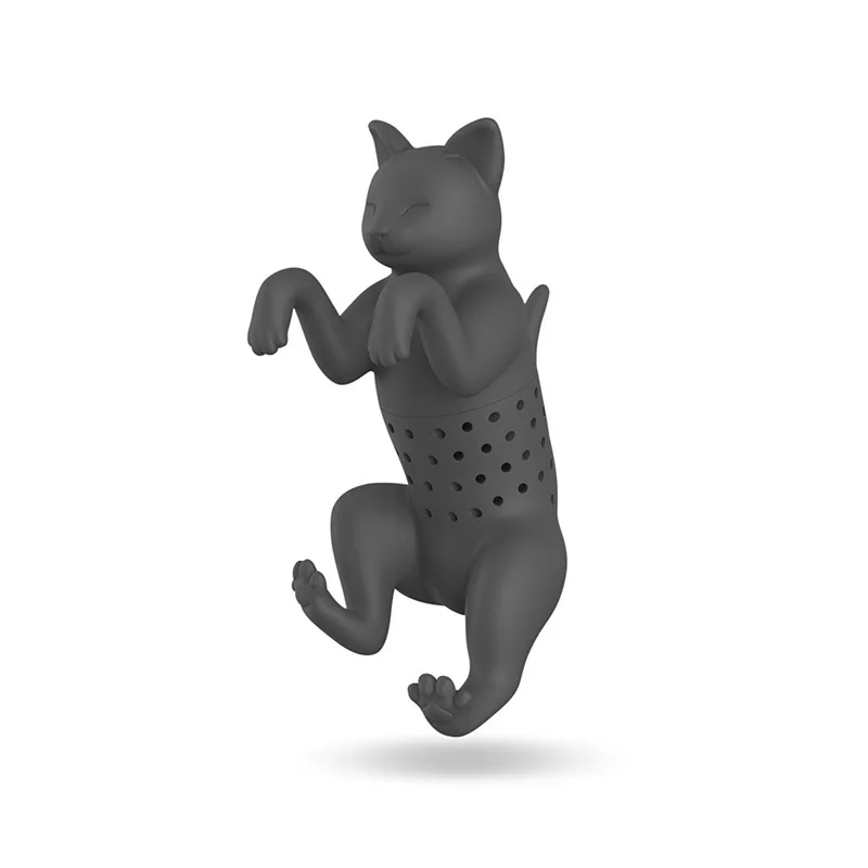 1 шт. кошка многоразовые силиконовые Чай Infuser творческий с симпатичным принтом