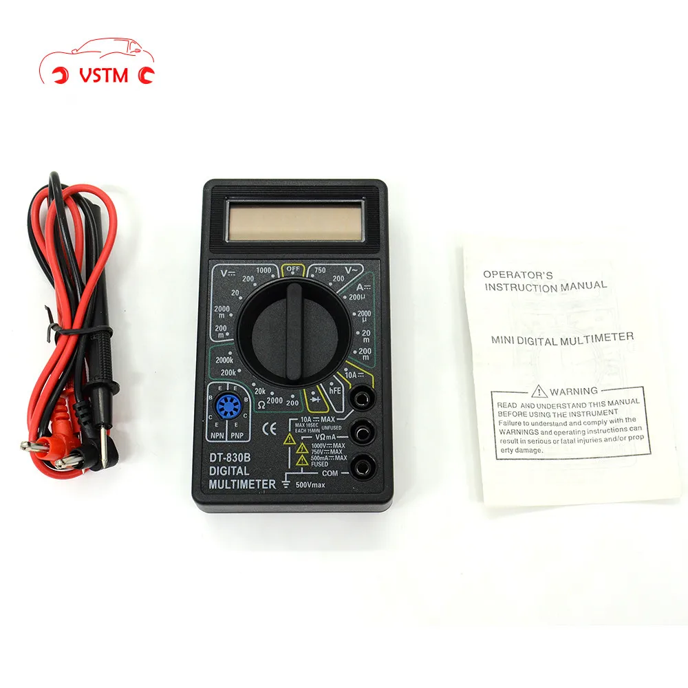 Цифровой мультиметр DT830B с ЖК-дисплеем, тестер сопротивления, постоянного/переменного тока, Бюджетный амперметр, вольтметр
Цифровой мультиметр DT830B с ЖК-дисплеем, тестер сопротивления, постоянного/переменного тока, Бюджетный амперметр, вольтметр