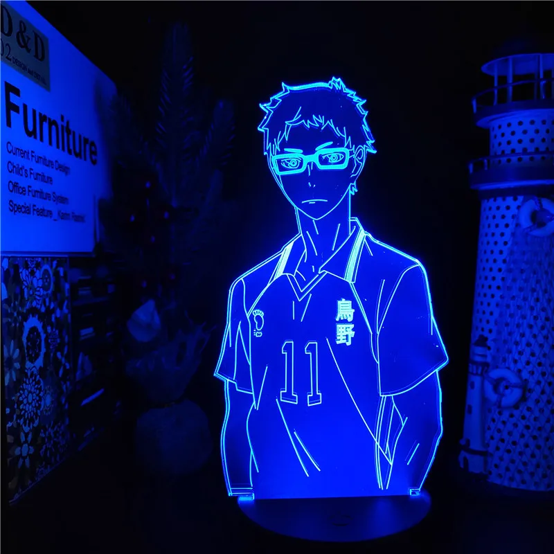 Фото Кошмарным! Кей TSUKISHIMA 3D лампа светодиодный ночной Светильник для детей Украшения(Aliexpress на русском)
