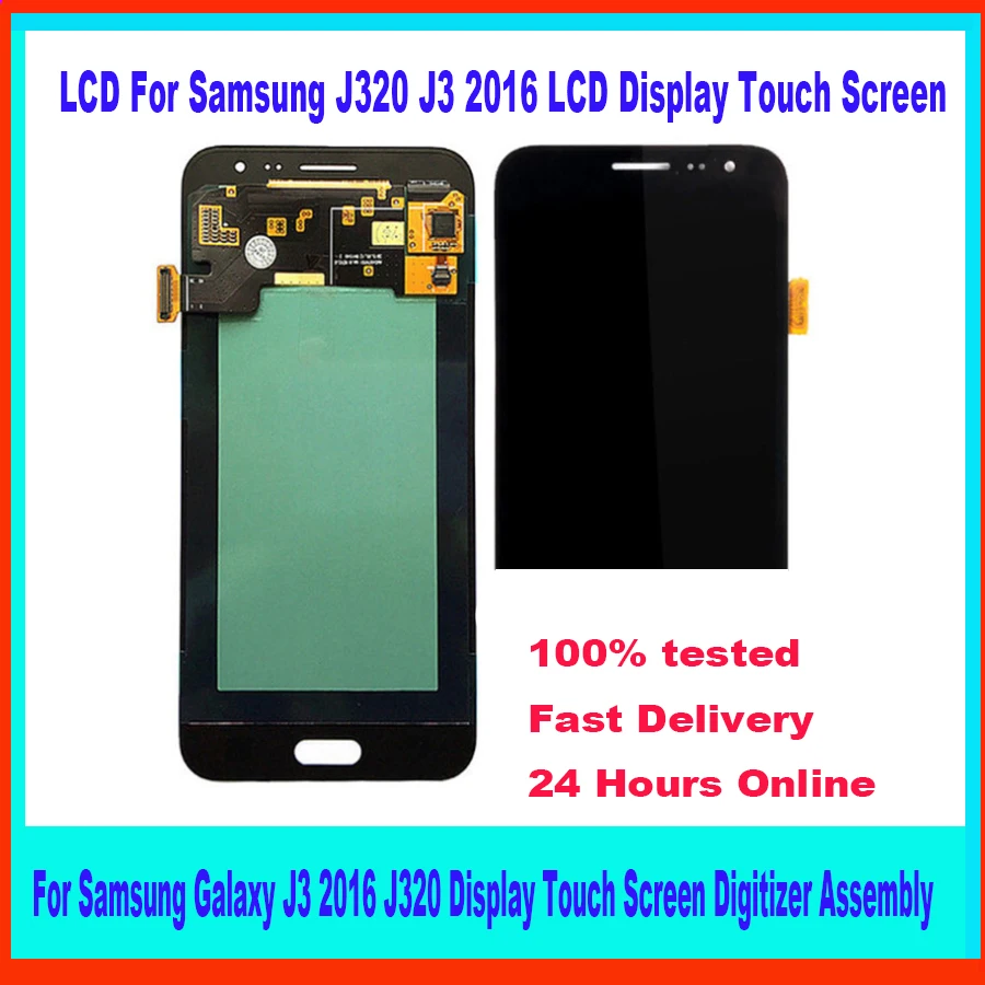 ЖК-экран для SAMSUNG Galaxy J3 J320 2016, дисплей с сенсорным экраном и дигитайзером в сборе, ЖК-экран для Samsung J320, ЖК-экран
ЖК-экран для SAMSUNG Galaxy J3 J320 2016, дисплей с сенсорным экраном и дигитайзером в сборе, ЖК-экран для Samsung J320, ЖК-экран