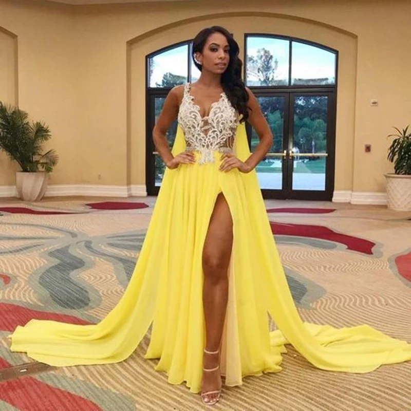 SoDigne Vintage Dubai Prom Dresses 2020 Sexy V Neck Backless Side Split Chiffon Lace Beads Evening Gown Gala Dress
SoDigne Vintage Dubai Prom Dresses 2020 Sexy V Neck Backless Side Split Chiffon Lace Beads Evening Gown Gala Dress