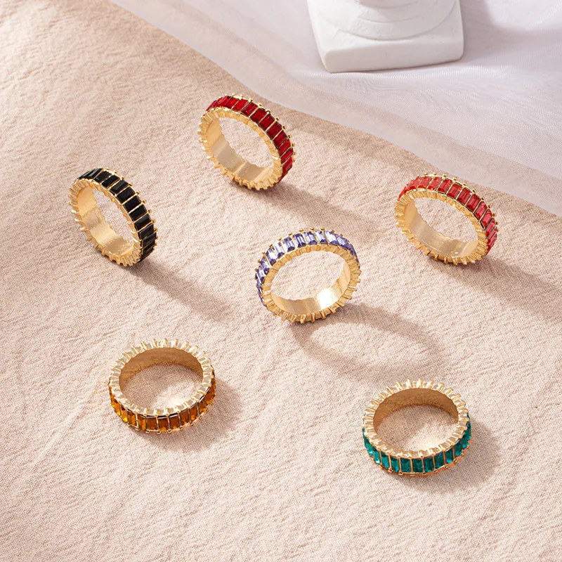 Y2K NEW Fashion Luxury Simple Colorful Irregular Geometric Crystal Rhinestone Zircon Round Metal Ring For Women Party Jewelry
Y2K NEW Fashion Luxury Simple Colorful Irregular Geometric Crystal Rhinestone Zircon Round Metal Ring For Women Party Jewelry