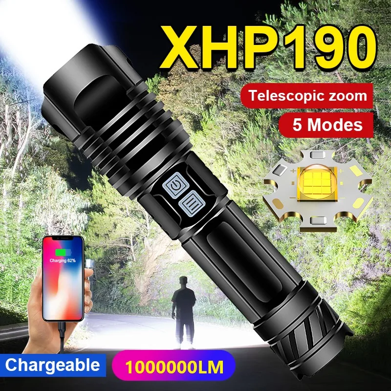 Новинка, мощсветильник яркий светодиодный фонарик XHP190, перезаряжаемый фонарь высокой мощности 26650, тактический фонарь с USB, водонепроницаем...
Новинка, мощсветильник яркий светодиодный фонарик XHP190, перезаряжаемый фонарь высокой мощности 26650, тактический фонарь с USB, водонепроницаем...