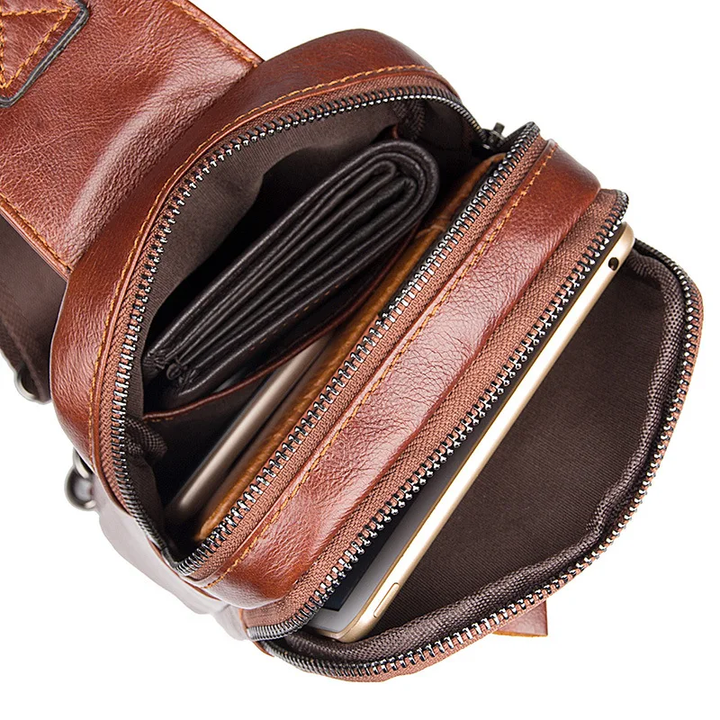 J.M.D Cow Leather Men's Chest Bags Black Sling Bag For Boy's Back packs Popular Satchels Shoulder Messenger Bag Handbags
J.M.D Cow Leather Men's Chest Bags Black Sling Bag For Boy's Back packs Popular Satchels Shoulder Messenger Bag Handbags
