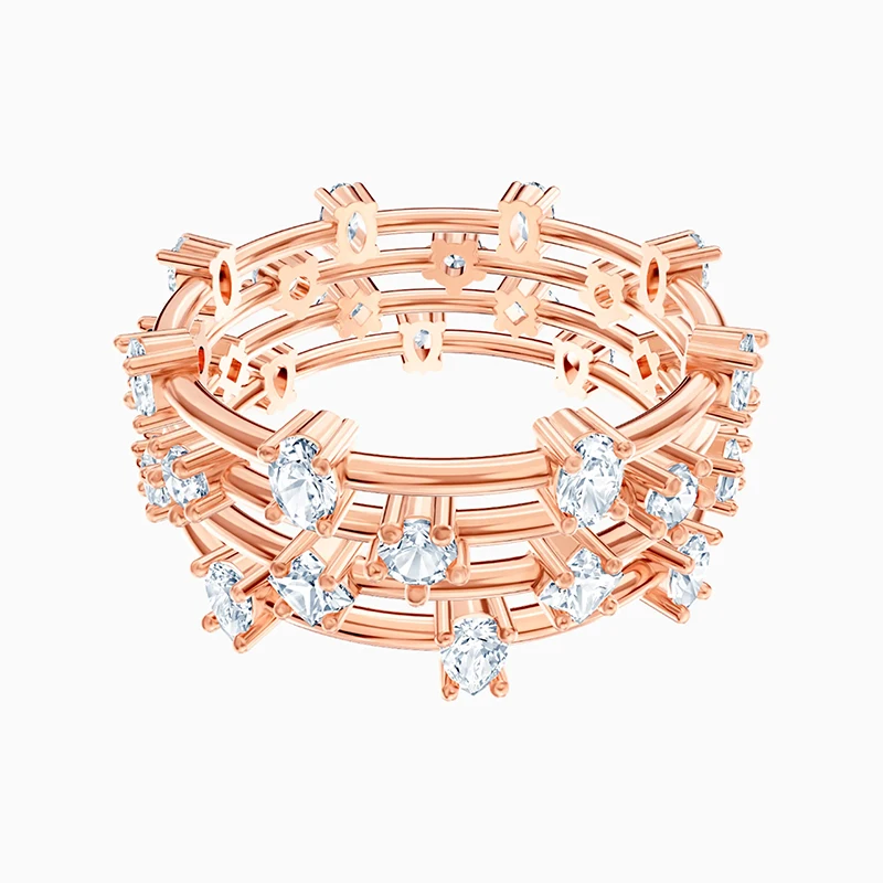 Fashion SWA Ring New PENELOPE CRUZ MOONSUN CLUSTER Ring Magic Night Sky Star Sparkling Crystal Ladies Jewelry Gift Free Shipping
