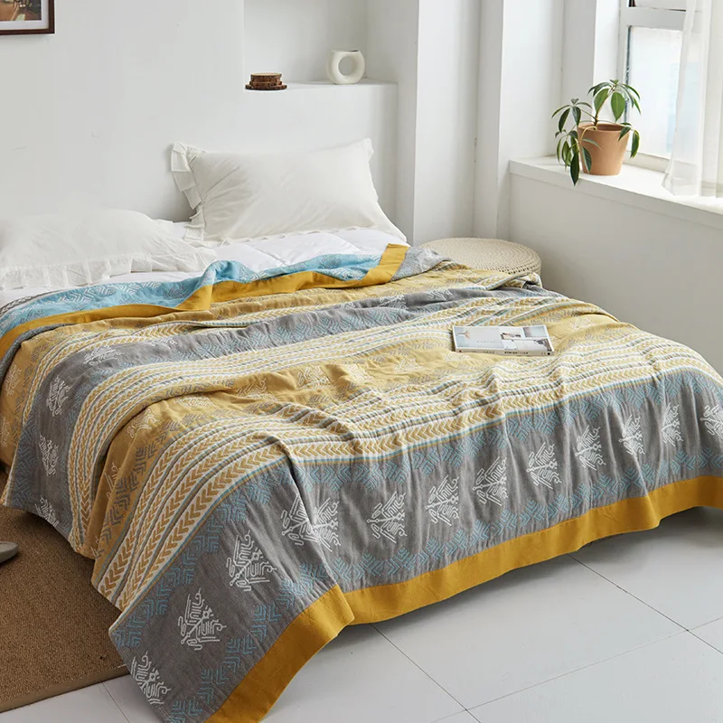 Summer Adult Children Thin Air-conditioning Bedspread Baby Blanket Bedding Bedspread Five-layer Gauze Muslin Sofa Blanket
Summer Adult Children Thin Air-conditioning Bedspread Baby Blanket Bedding Bedspread Five-layer Gauze Muslin Sofa Blanket