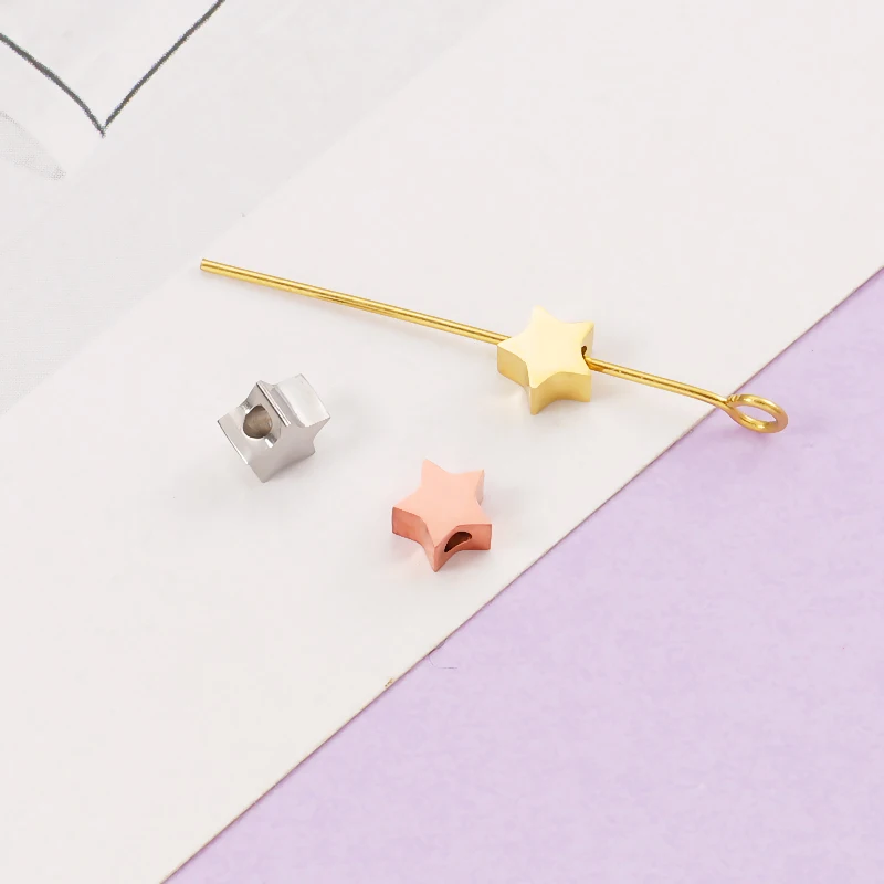 Fnixtar 1.2mm Hole Beads Charms Stainless Steel Small Star Polished Charms for Women DIY Choker Necklace Charm 3*5mm 20piece/lot
Fnixtar 1.2mm Hole Beads Charms Stainless Steel Small Star Polished Charms for Women DIY Choker Necklace Charm 3*5mm 20piece/lot
