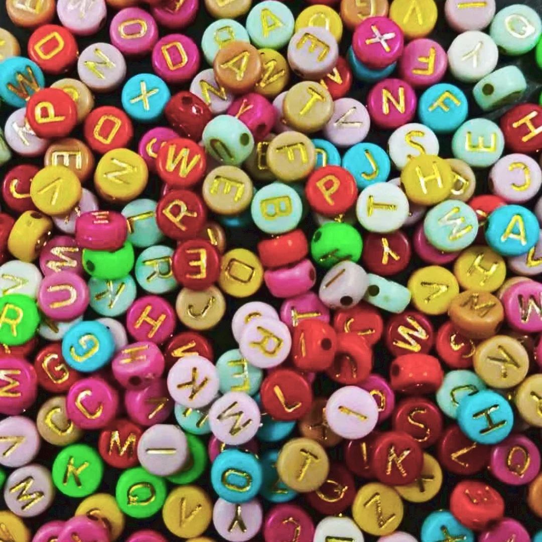 100pcs Mixed Letter Acrylic Round Flat Loose Spacer Alphabet Beads for Jewelry Making Handmade Diy Bracelet Necklace
100pcs Mixed Letter Acrylic Round Flat Loose Spacer Alphabet Beads for Jewelry Making Handmade Diy Bracelet Necklace