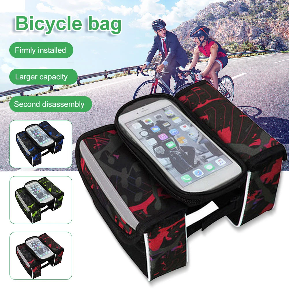 Bike Frame Bag Phone Holder Front Triangle Bag With Zip Closure Waterproof Top Tube Phone Mount Bicycle Bags Accessories
Bike Frame Bag Phone Holder Front Triangle Bag With Zip Closure Waterproof Top Tube Phone Mount Bicycle Bags Accessories