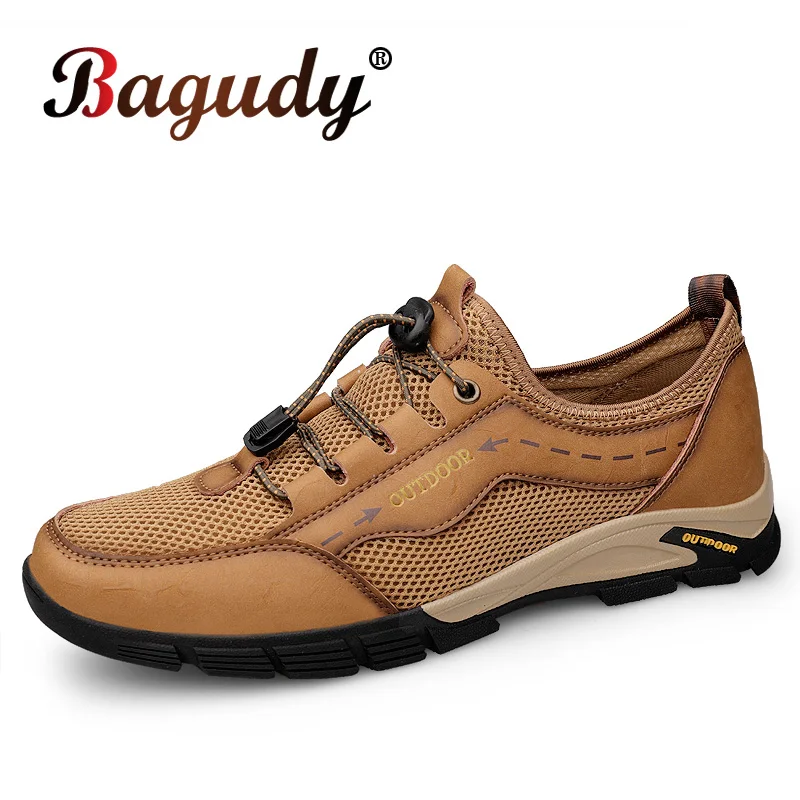 Men's Casual Shoes Leather Mesh Breathable Sandals Comfortable Soft Leather Sneakers Men Summer Non-slip Footwear Men's shoes
Men's Casual Shoes Leather Mesh Breathable Sandals Comfortable Soft Leather Sneakers Men Summer Non-slip Footwear Men's shoes