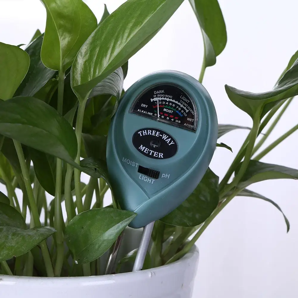 3 in1 Soil Water Moisture PH Meter Acidity Humidity Sunlight Light PH Test Garden Plants Flowers Moisture Testing Instrument 
3 in1 Soil Water Moisture PH Meter Acidity Humidity Sunlight Light PH Test Garden Plants Flowers Moisture Testing Instrument