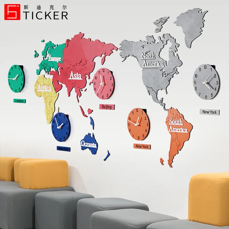 Large 3d Wall Clock Modern European World Map Luxury Clocks Wall Watches Home Decor Living Room Silent Horloge Mural Gift D06
Large 3d Wall Clock Modern European World Map Luxury Clocks Wall Watches Home Decor Living Room Silent Horloge Mural Gift D06