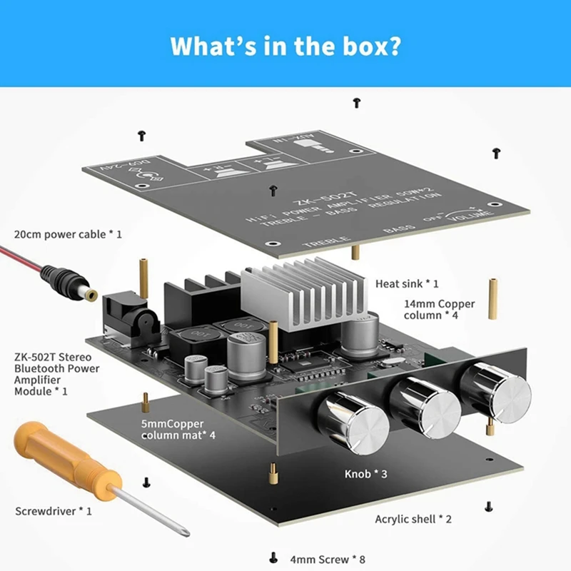 TPA3116D2 Bluetooth 5.0 Digital Amplifier 2.0 Audio Power Amplifier Board & Stereo 50Wx2 Audio Power Amplifier Board
TPA3116D2 Bluetooth 5.0 Digital Amplifier 2.0 Audio Power Amplifier Board & Stereo 50Wx2 Audio Power Amplifier Board