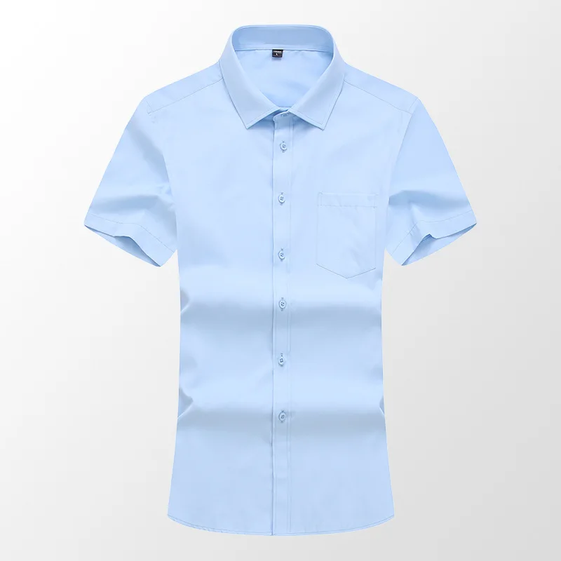 2020 Summer Shirts For Men Short Sleeve Turn-Down Collar Slim Fit Pocket Fashion Business Formal Dress Shirts Man's Clothing
2020 Summer Shirts For Men Short Sleeve Turn-Down Collar Slim Fit Pocket Fashion Business Formal Dress Shirts Man's Clothing