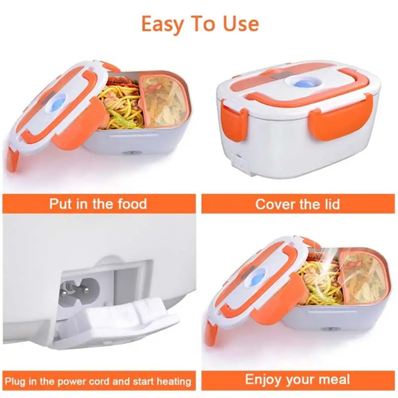 2 in 1 Car& Home Electric Heated Lunch Box Portable 12V 110V 220V Bento Boxes Food Heater Rice Warmer Container US Plug/EU Plug
2 in 1 Car& Home Electric Heated Lunch Box Portable 12V 110V 220V Bento Boxes Food Heater Rice Warmer Container US Plug/EU Plug