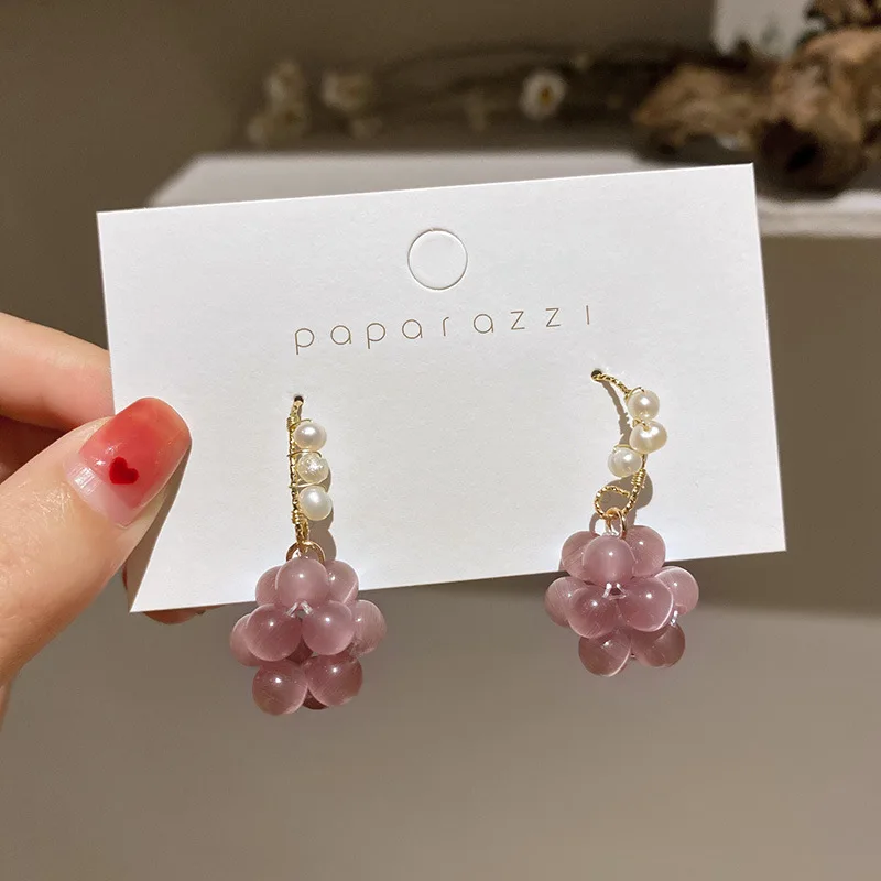 Purple grape earrings pearl Personality elegant cute Fashion Simple Women's Earrings party accessory Women jewelry
Purple grape earrings pearl Personality elegant cute Fashion Simple Women's Earrings party accessory Women jewelry