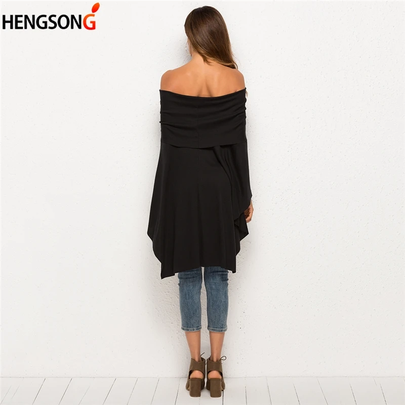 New Women's Casual Solid Slash Neck Off Shoulder Batwing Sleeve Shirt Loose Irregular Blouse Autumn
New Women's Casual Solid Slash Neck Off Shoulder Batwing Sleeve Shirt Loose Irregular Blouse Autumn