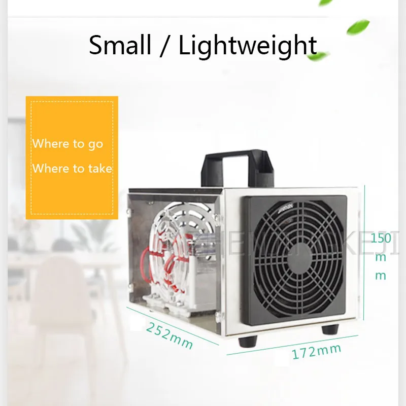 220V Home Use Ozone Generator Air Sterilization Small Car Disinfection Machine Ozonator Air Ozonizer Formaldehyde Removal Tools
220V Home Use Ozone Generator Air Sterilization Small Car Disinfection Machine Ozonator Air Ozonizer Formaldehyde Removal Tools