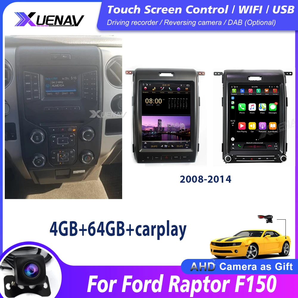 GPS Navigation Car radio player for ford Raptor F150 car player 2008 2009 2010 2011 2012 2013 2014 For ford multimedia Player
GPS Navigation Car radio player for ford Raptor F150 car player 2008 2009 2010 2011 2012 2013 2014 For ford multimedia Player
